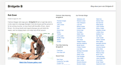 Desktop Screenshot of bridgettebblog.com