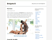 Tablet Screenshot of bridgettebblog.com